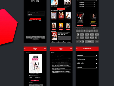 Theatre time tiyatro bilet satışı için tasarlanmış mobil uygulam graphic design ui ux uı