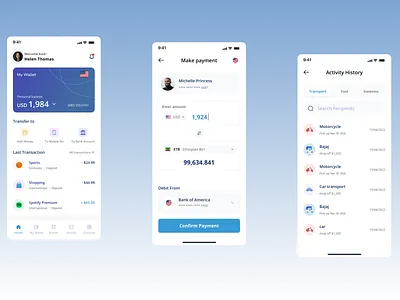 Payment app design concept app branding design ui ux