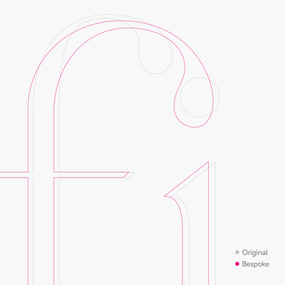 Pacifica Custom Type Ligature bespoke type brand branding design digital design graphic design ligature logo type typography
