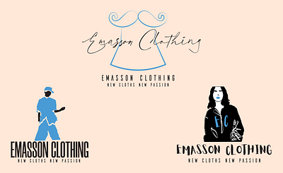Emasson Clothing Boutique branding design graphic design illustration logo ui vector