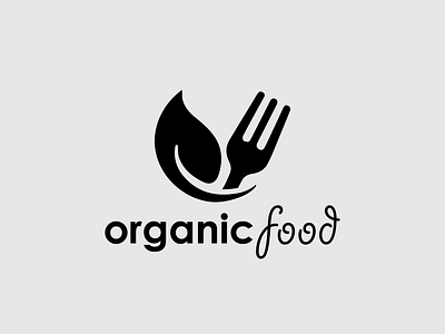Organic Food Logo branding design food logo graphic design logo logo design logo organic logos logotype simple simple logo vector vintages