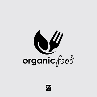 Organic Food Logo branding design food logo graphic design logo logo design logo organic logos logotype simple simple logo vector vintages