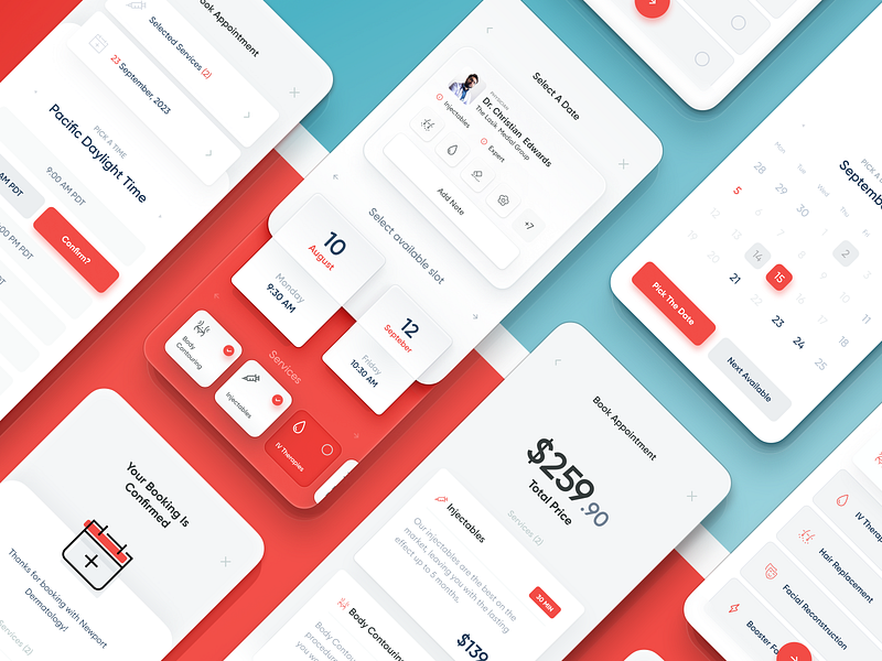 Streamlining Your Practice Appointments app appointment booking calendar doctor practices e care healthcare icons illustration interface management medical mobile app onboarding patient saas schedule ui ux