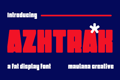 Azhtrak Bold Display Font branding font fonts graphic design logo nostalgic