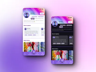 006 - User Profile design ui ux