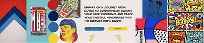 Moodboard - Craft Beer App bold branding comic design mood board moodboard playful style stylescape