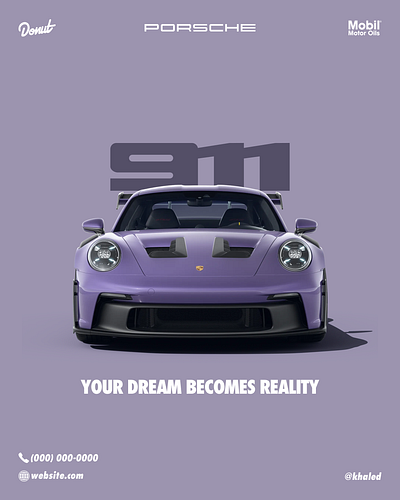 Porsche 911 poster branding cars graphic design poster