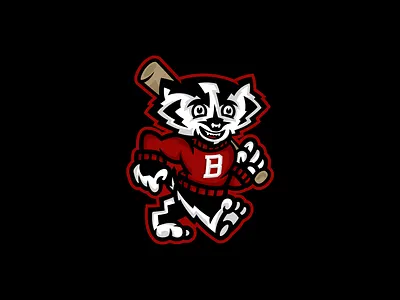 Barrington Badgers baseball branding design graphic design illustration illustrator mascot sports