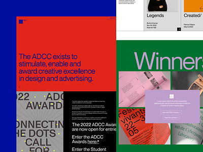 ADCC animation awards brand branding canada clean colorful design interface simple ui ux web web design