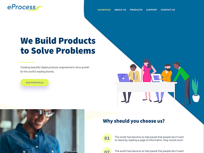 eProcess Nigeria Website Design Entry branding design graphic design logo ui ux