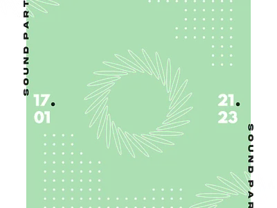 TECHNO POSTER - 3 2d acid aesthetic design effect flat graphic design illustration mockup modern music musical party poster simple sound techno vector vibe