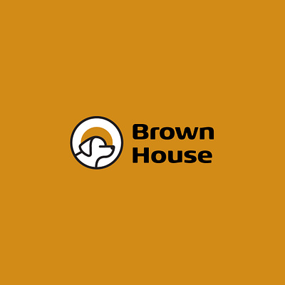 Brown House - Dog Shelter animal mark branding design designdaily dog god shelter linemark logo logodaily logodesign logodesigner logodesignlove logomark minimal modern