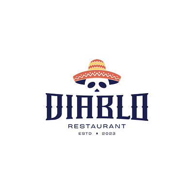 Diablo - Mexican Restaurant branding character charcater mark designdaily diablo logo logodaily logodesign logodesigner logodesignlove logotype mark mexican restaurant wordmark
