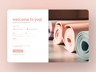 Daily UI #001 | Sign Up 001 clean ui daily 100 challenge daily challenge daily ui daily ui 001 daily ui challenge dailyui log in login login form registration sign up ui ui challenge ui design user interface web page website