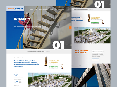 Web corporate PT pupuk kaltim corporate dailyui design landing page ui uidesign ux web web corporate website