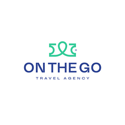 On the Go - Travel Agency branding design designdaily location logo logo mark logodaily logodesign logodesigner logodesignlove logomark minimal modern ticket travel travel logo