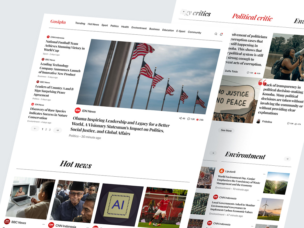 Browse thousands of Newspaper UI Design images for design inspiration ...