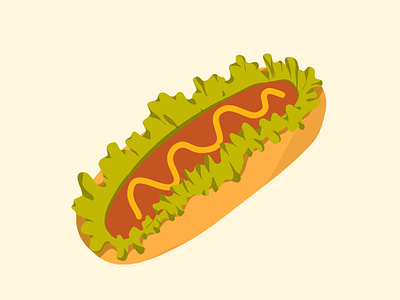 hot dog - vector illustration app illustration graphic design illustration logo microstock vector vector illustration