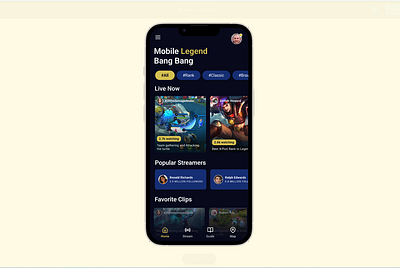 Mobile Game App - Mobile Legend design figma homepage mobile app mobilegame product design ui uidesign ux uxdesign