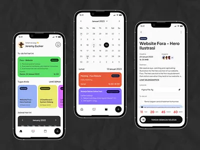 Task Organizer Mobile App app mobile organizer productifity task task management task manager ui ui ux ui mobile uidesign worklist