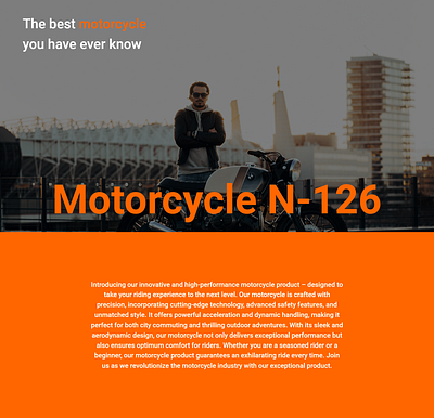 Super Motorcycle Website design dribbble photography ui web webdesign