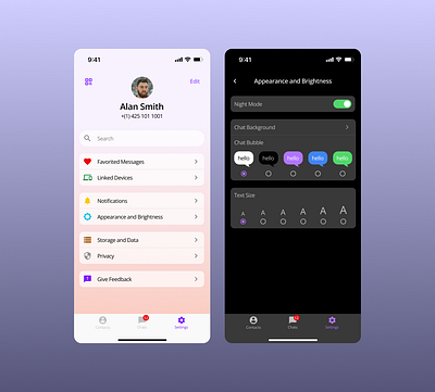 Settings: Daily UI #007 app dailyui design ui ux