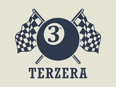 Terzera 8 ball ball billiards branding competition design graphic design hand drawn illustration logo monogram race race flag vector vintage logo