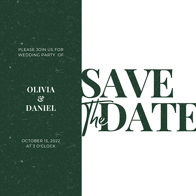 Save the Date Inspiration branding design logo