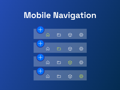 🎨✨ Blurry and Modern Mobile Navigation / Menu ✨🎨 graphic design motion graphics ui