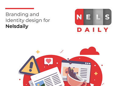 NELS Daily Logo & Brand Identity branding identity logo