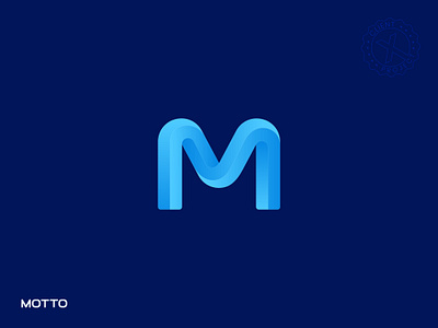 Motto | M Logo brand identity branding corporate logo design graphic design illustration logo logo design logotype m logo minimal modern typography wordmark
