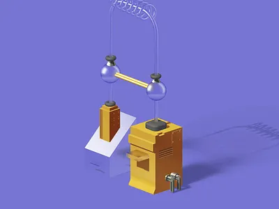 Spline Design Challenge: A 3d a animation class geometric gold illustration letter machine