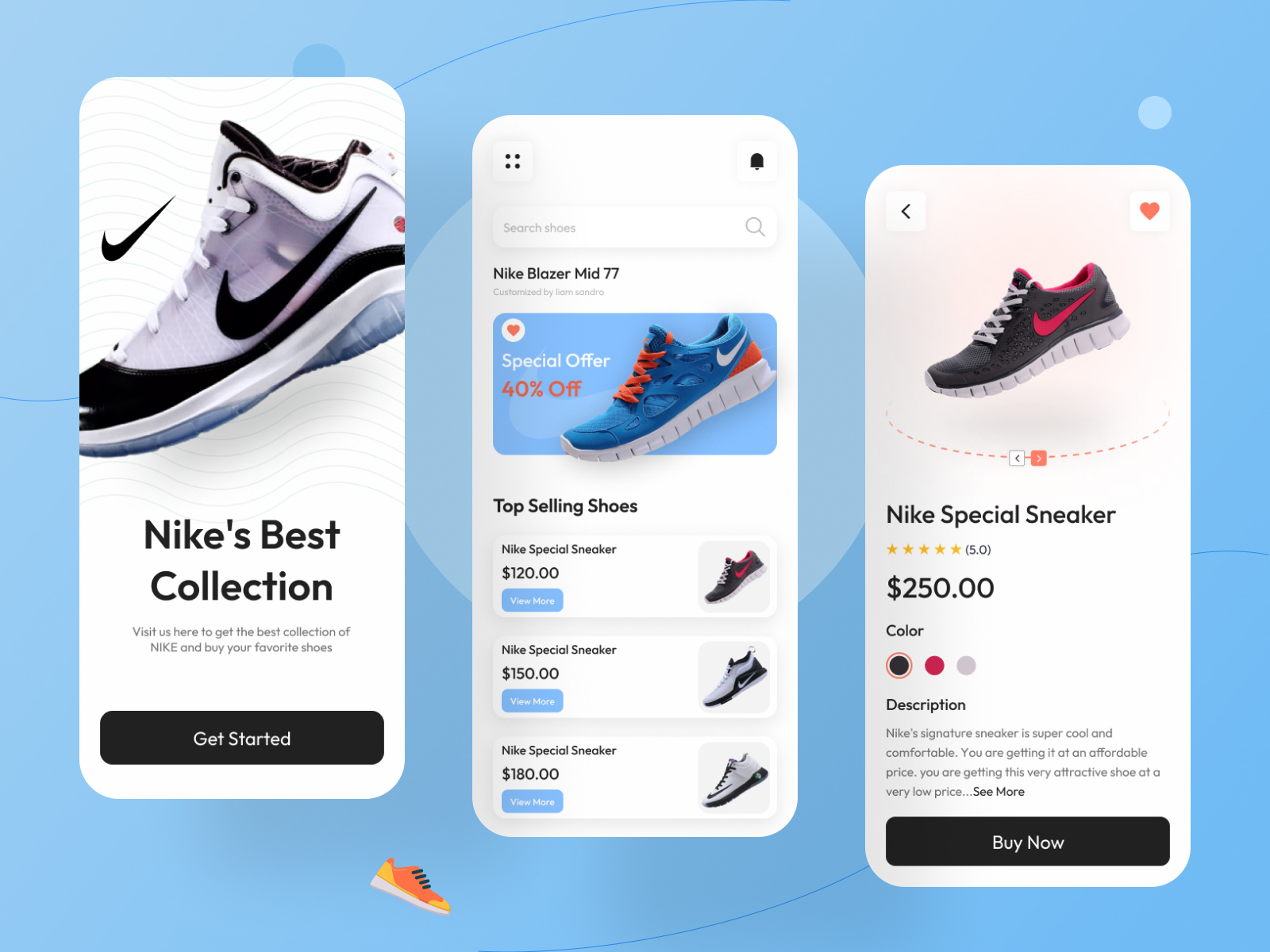 Shoes App UI Design by Nizam on Dribbble