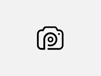 Photo Camera Brand Logo ai brand identity branding cam camera design focus for sale icon lens logo logomark minimal p letter photography shutter template ui web3