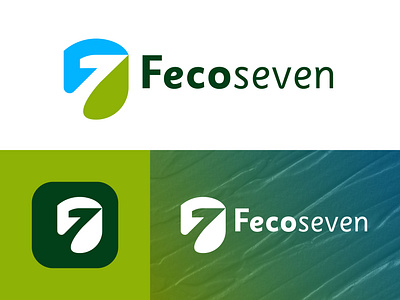 Fecoseven logo design - F7 logo - Leaf and F7 logo design 7 logo brand brand identity branding design eco logo f letter logo f logo f logo design f seven logo fecoseven logo design graphic design green logo leaf logo logo logo design modern logo nature logo shield logo tree logo