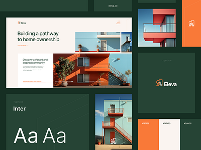 Eleva Brand Concept branding design graphic design logo web design website