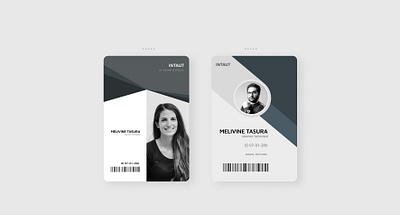 employee card branding graphic design