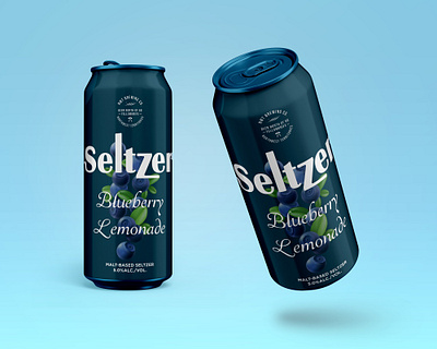 Seltzer can design design illustration illustrator label design label packaging packaging design packaging mockup
