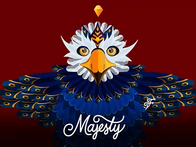 Fortunes of Treasures - ( Majesty ) after effects animal animation bird branding cartoon clean design eagle feathers graphic graphic design illustration logo majesty motion motion graphics pattern toon vector