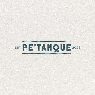 Pe'tanque coffee and brunch. brand identity branding design graphic design illustration logo typography vector
