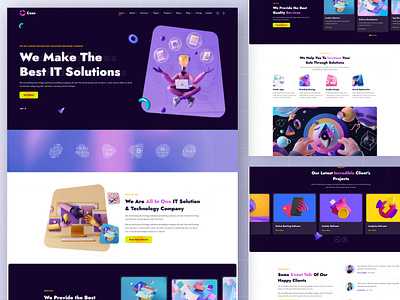 Coze - IT Solutions & Technology Services best shot on dribbble cyber security envytheme it startup saas software software firm technology uidesign uxdesign