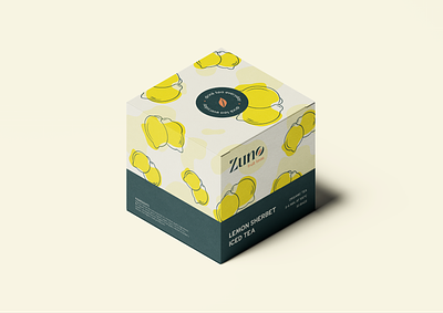 Zuno Fruit Tea Packaging box box design brand design brand identity branding fruit tea graphic design illustration logo package design packaging tea tea brand tea packaging visual design visual identity zuno