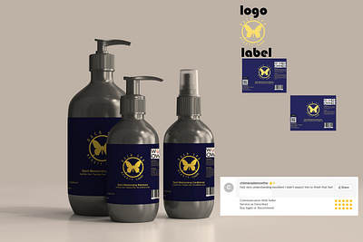 label and logo design Dach spa beauty care branding design graphic design logo typography