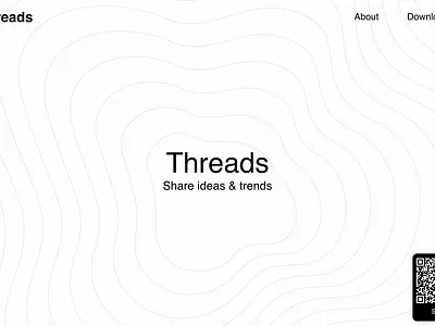 Threads Hero Animation in Figma animation branding design facebook figma hero instagram meta thread animation threads ui