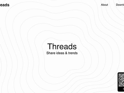 Threads Hero Animation in Figma animation branding design facebook figma hero instagram meta thread animation threads ui