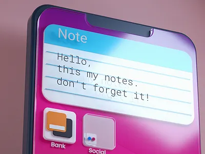 UI screen phone icons apps 3d animation branding graphic design ui
