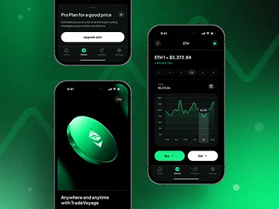 Crypto Trading App app design finance finance app financial financial app fintech mobile trade trading trading app ui ux