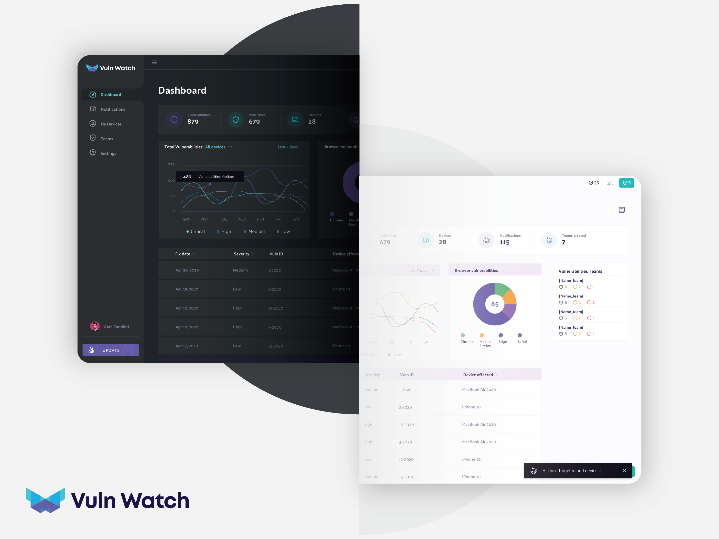 Vuln.Watch Dark / Light Mode both theme ui both theme website both ui dark and light design dark light pages dark theme dark theme web dark web ui light and dark theme vuln app vuln design vuln design ui vuln ui vuln wath vuln web vuln website vuln widle vuln.watch widle studio widle studio llp