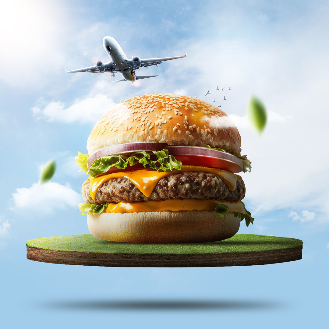 Burger Social Media Advertising Manipulation Post By Uzair Ahmed On 