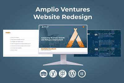 Amplio Ventures Website Redesign attractive website business website design graphic design illustration landing page responsive website ui web design website design